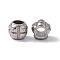 Tarnish Resistant 304 Stainless Steel Beads, Grooved Beads, Column, 10.5x11mm, Hole: 6mm