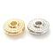 Rack Plating Alloy Spacer Beads, Lead Free & Cadmium Free, Long-Lasting Plated, Disc, Mixed Color, 8x3mm, Hole: 1.8mm