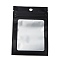 Plastic Zip Lock Bag, Gradient Color Storage Bags, Self Seal Bag, Top Seal, with Window and Hang Hole, Rectangle, Black, 12x8x0.25cm, Unilateral Thickness: 3.1 Mil(0.08mm), 95~100pcs/bag