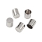 Brass Cord Ends, Long-Lasting Plated, Rack Plating, Column, Platinum, 7x6mm, Inner Diameter: 5mm