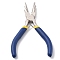 6-in-1 Bail Making Pliers, with Plastic Handles, 45# Steel 6-Step Multi-Size Wire Looping Forming Pliers, for Loops and Jump Rings, Dark Blue, 15x9.85x1.35cm