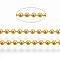 Brass Ball Chains, Long-Lasting Plated, Soldered, with Spool, Cadmium Free & Nickel Free & Lead Free, Golden, 2mm, about 301.83 Feet(92m)/roll