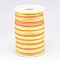 Segment Dyed Polyester Cord, Satin Rattail Cord, Colorful, 2mm, about 100yards/roll