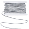 20M Polyester Cords, Silver, 4mm