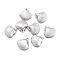 Tarnish Resistant 304 Stainless Steel Pendants, Scallop Shape, Stainless Steel Color, 15.8x15x5mm, Hole: 1.5mm