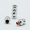 Brass Screw Clasps for Necklaces, Bamboo, Platinum, 11x5mm, Hole: 1mm