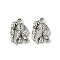 Tibetan Style Alloy Pendants, Monkey Charms, Nickel, Monkey, 14.5x10x2mm, Hole: 1.6mm