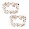 OLYCRAFT 2Pcs Crystal Shoe Buckle Light Gold Rhinestone Shoe Buckle Crystal Shoe Clips with Detachable Alloy Buckle Clip for Women Wedding Party Shoe Jewelry Accessories 1.65x2.4x0.35