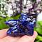 Natural Sodalite Carved Figurines Statues for Home Desktop Decoration, Dragon, 40mm