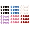 Alloy Enamel Pendants, Flat Round with Constellation, Light Gold, Lead Free & Cadmium Free, Mixed Color, 22x18x2mm, Hole: 1.5mm, 12 Constellations, 12pcs/set, 6 colors, 1set/color, 6sets/box
