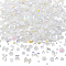 6 Bags Resin Cabochons, Nail Art Decoration Accessories, Mixed Shape, White, 5.5~12x5.5~11x1~4mm