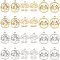 24Pcs 6 Style 304 Stainless Steel Pendants, Laser Cut, Tree, Golden & Stainless Steel Color, 4pcs/style