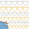 GOMAKERER 60 Pcs 3 Sizes Cat Knitting Stitch Marker Rings, Alloy Loop Stitch Marks Animal Knitting Stitch Mark Knitting Supplies Accessories for DIY and Handmade Crafts