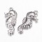 Tarnish Resistant 304 Stainless Steel Pendants, Sea Horse, Stainless Steel Color, 20x9.5x3.5mm, Hole: 0.6~1.2mm
