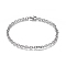 Tarnish Resistant 304 Stainless Steel Cable Chain Bracelets, with Lobster Claw Clasp, Stainless Steel Color, 7-7/8 inch(20cm)