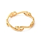 Ion Plating(IP) 201 Stainless Steel Letter X Finger Ring for Women, Golden, US Size 6 1/4(16.7mm)