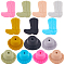 14Pcs 14 Style Silicone Beads, DIY Necklaces and Bracelets Making, Hat & Boot, Mixed Color, 26x12mm, Hole: 2.5mm, 1pc/style