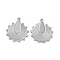 Non-Tarnish 304 Stainless Steel Pendant Cabochons Settings, Flat Round, Stainless Steel Color, Tray: 14x6mm, 28.5x23.5x1mm, Hole: 1.5mm
