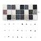 600G 24 Colors Glass Seed Beads, Round, Mixed Color, 12/0, 1.5~2.5x1.5~2mm, Hole: 0.5~1mm, 25g/color