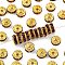 Brass Grade A Rhinestone Spacer Beads, Golden Plated, Rondelle, Nickel Free, Light Amethyst, 8x3.8mm, Hole: 1.5mm