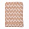 Kraft Paper Bags, No Handles, Food Storage Bags, BurlyWood, Wave Pattern, 18x13cm