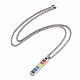 Ожерелья с подвесками из нержавеющей стали Pride Style 201 NJEW-F288-03P-2