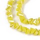 Гальванические непрозрачные стеклянные бусины GLAA-N022-4mm-13-4