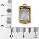 Подвески из нержавеющей стали 304 со стразами STAS-M084-06G-03-3
