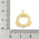 Латунные микропаве прозрачные подвески с фианитом KK-S386-06G-3