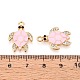 Rhinestone сплава и эмали подвески PALLOY-T092-40G-02-3