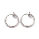 Выдвижные серьги-клипсы из нержавеющей стали марки 304 STAS-K171-53P-1