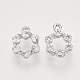 Латунные микро проложить кубического циркония подвески KK-T048-040P-NF-2