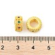 Латунные микро проложить Цирконий Европейский бисером KK-P297-04C-G-2