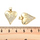 Подвески из латуни с прозрачным фианитом KK-U009-05H-G-3