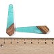 Подвески из смолы и дерева WOOD-F015-05B-3