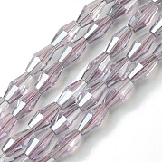 Прозрачные стеклянные бусины гальваническим пряди GLAA-K064-05A-PL06