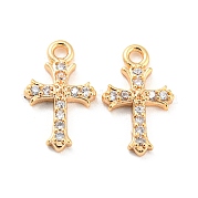 Латунные микро проложить кубического циркония подвески KK-E090-22G