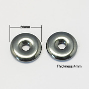 Немагнитные синтетические гематит подвески G-S077-20mm