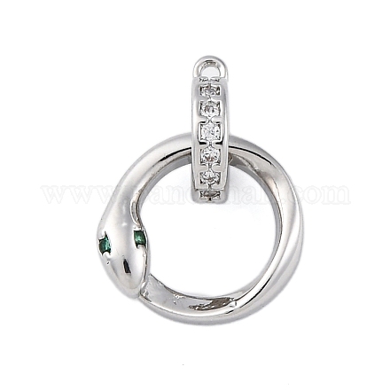 Латунные микро проложить кубического циркония подвески KK-P289-10P-1