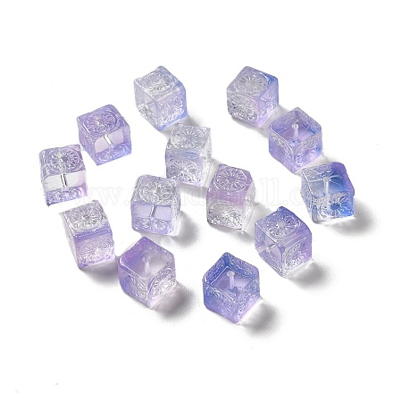 Прозрачные стеклянные бусины GLAA-D025-02F-1