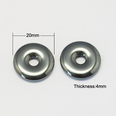 Немагнитные синтетические гематит подвески G-S077-20mm-1