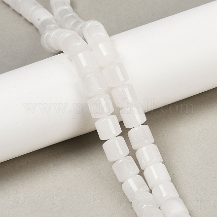 Бусины из натурального белого нефрита G-G275-D17-10x10mm-1