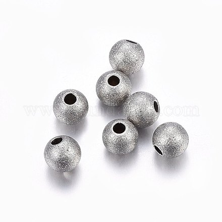 Текстурированные бусины из нержавеющей стали марки 304 STAS-F174-32P-A-1