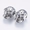 Tarnish Resistant 304 Stainless Steel Beads, Skull, Stainless Steel Color, 13x9x7mm, Hole: 1.5mm