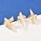 Cross Natural Pearl Finger Rings, Brass Adjustable Rings for Women, Long-Lasting Plated, Golden, Inner Diameter: 18mm