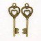 Alloy Pendants, Cadmium Free & Nickel Free & Lead Free, Skeleton Key Pendants, Antique Bronze, 50x18x3mm, Hole: 4mm