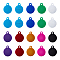SUNNYCLUE 1 Box 20 Pcs Stamping Blank Tags Colorful Round Charms with 3mm Hole Aluminum 1mm Thickness Blanks for Bracelet Earring Charms DIY Jewerly Making, Mixed Color