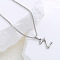 Stainless Steel Alphabet Pendant Necklaces for Women, Stainless Steel Color, Letter Z