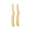 304 Stainless Steel Pendants, Branch Charm, Real 14K Gold Plated, 26x3x2mm, Hole: 1.2mm