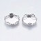 Tarnish Resistant 304 Stainless Steel Lace Edge Bezel Cups, Cabochon Settings, Flat Round, Stainless Steel Color, Tray: 15mm, 16.5x4.5mm